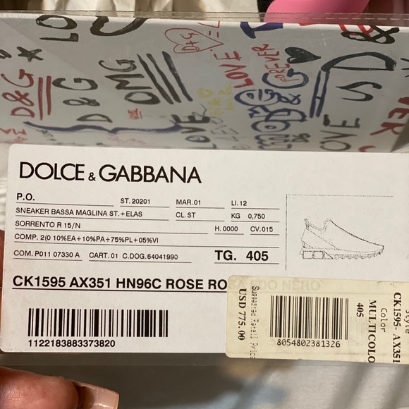 Dolce & Gabbana Shoes - Dolce & Gabbana Sneakers Print Knit Trainers